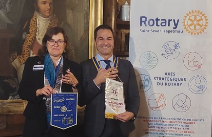 Visite du gouverneur Magali Füss-Rabaté au Rotary Saint Sever Hagetmau